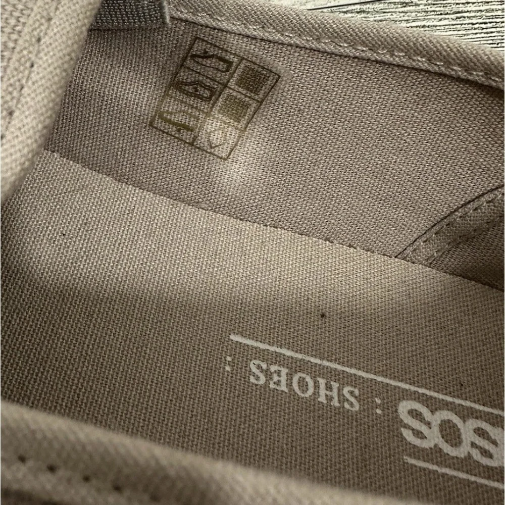 NEW ASOS Canvas Beige Tan slip on canvas shoes size US 8 - Picture 6 of 8